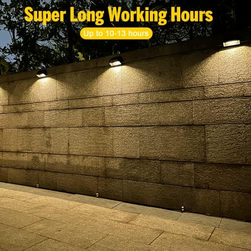Solar Lights Outdoor, RGB 8 Colors, Dusk to Dawn Deck Light, Solar Deck Lights for Outside IP65 Waterproof, Backyard/Railing/Wall/Step/Patio/Fence(8 Pack,Black) - Image 3