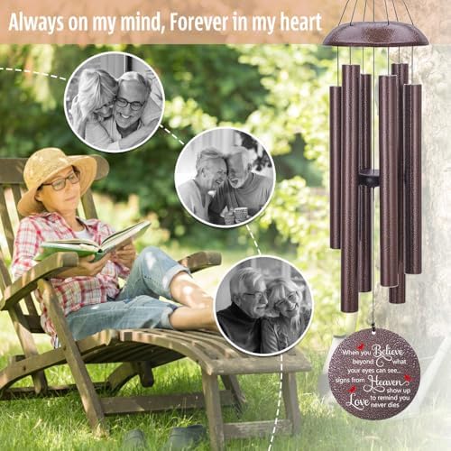Personalized Wind Chimes, Cardinal Mourn Wind Chime - Image 7