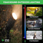 Outdoor LED Spotlights, Waterproof Aluminum 3CCT Color Temperature Changing Landscape Lights, Perfect for Illuminating Trees Gardens Patios, Adding Charm to Your Outdoor Spaces 12 Pack - Image 3