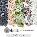 FANTIAN 10 lb White Pea Gravel for Landscaping, 3/8 Inch Pebble for Plant - Image 2