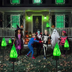 Toodour Solar Halloween Lights Outdoor, 4 Pack Solar Torch Light Waterproof - Image 2