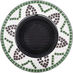 Mosaic Fire Pit Green 26.8 in Ceramic - Image 6