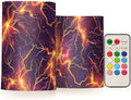 Lightning Bolts Gradient Color Flickering flameless Candles with Remote Control Electronic Lights Lighting Led for Funeral Battery Pillar Candles 2-Piecing Set by Unknown