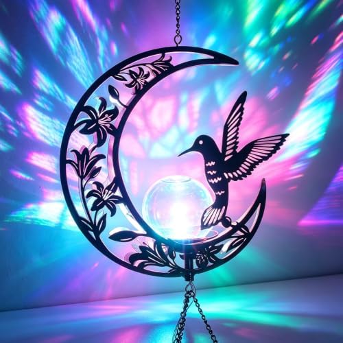 Colorful Solar Wind Chimes for Outside Gifts for Women, Garden Decor - Image 3