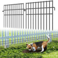 37ft (L) X 13in (H) Garden Animal Barrier Fence, 26 Pack No Dig Dog Fence Border, 1.44in Gap Decorative Fences, Rustproof Metal Wire Garden Border Fence for Dog, Rabbits Ground Stakes by Unknown