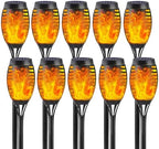 Solar Lights Outdoor,10 Pack Flame Flickering Lights,Weatherproof Torch Lights,Landscape Lighting,Perfect for Garden,Patio, Pathway Decor by Unknown