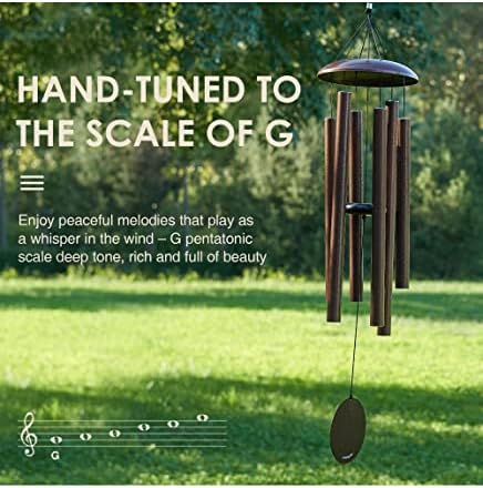 Wind Chimes for Outside Deep Tone - 38'' Wind Chimes Outdoor Clearance, Deep Tone, Windchimes Outdoors, Memorial Gift, Sympathy Gift, Garden Patio, Home Décor, Bronze - Image 5