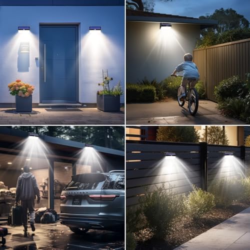 Peasur Solar Motion Sensor Lights Outdoor Waterproof with 3 Lighting Modes - Image 5