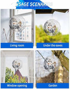 Christmas Wind Spinner Christmas Snowman Stainless Steel Spinner for Yard Garden Snowflake Snowy Scenery Wind Sculptures 12 Inch 3D Crafts Ornaments Hanging Wind Spinners for Outdoor & Indoor Decor - Image 5
