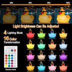 Solar Floating Pool Lights, RGBW Color Changing 12-LED 20H Runtime with Remote, Pool Party and Garden Pond Decor, Cool Sunglasses Duck 2-Pack - Image 6
