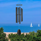 Woodstock Chimes Signature Collection, Bells of Paradise, Black 68", Decor Designs Wind Chimes for Outdoor, Patio, Home or Garden Décor (BPK68) - Image 4