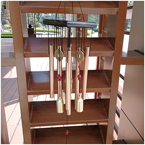 Opper Money Wind Chime Pendant Balcony Outdoor Yard Garden Home Decoration Metal Pipe Large Chimes Bells Tubes(D) by Unknown