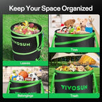 VIVOSUN 30-Gallon Collapsible Garden Bag, Yard Waste Containers - Image 6