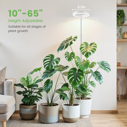 Aokrean 6.3in Grow Lights for Indoor Plants,6000K Full Spectrum Plant Light - Image 5