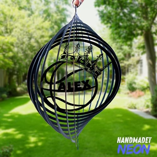 Personalized Golf Outdoor Wind Spinner Sublimation Custom Name Metal Art Kinetic Ornament Laser Cut 3D Decor for Lawn Patio Porch Indoor Garden Yard Golf Lovers Dads Father Presents (Basketball) - Image 5