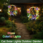 Cat Solar Lights Outdoor Garden,Flower & Butterfly Yard Decorations Outdoor - Image 3