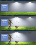 CLAONER 16-Pack Solar Motion Sensor Lights Outdoor, 168 LED Waterproof Security Light with 3 Modes, for Garden, Fence, Garage, Deck, Door Step - Image 4