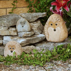 Family of Boulder Hedgehogs – Natural Granite Garden Animal Statues – Hand-Carved Stone Hedgehog Figurines – Set of 3 Eco-Friendly Wildlife Sculptures – Rustic Outdoor Décor (4", 6", 8") - Image 6