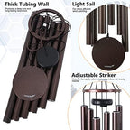 Vanquer Wind Chimes for Outside Deep Tone - 38'' Wind Chimes Outdoor Clearance, Deep Tone, Windchimes Outdoors, Memorial,Wind Spinner, Sympathy Gift, Patio, Home Décor (Bronze) - Image 4