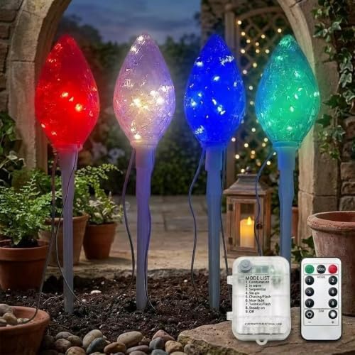 Christmas Pathway Jumbo C7 Set of 4 by Unknown