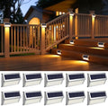 ROSHWEY Solar Deck Lights, Suitable for Fence Step Stair-Warm White-10Pack by ROSHWEY