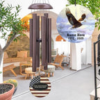 Personalized Memorial Wind Chimes for Loss Beloved Veteran - Image 6
