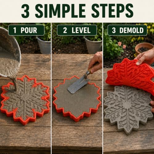 Outdoor Sunflower Stepping Stone Mold for Concrete - Image 5