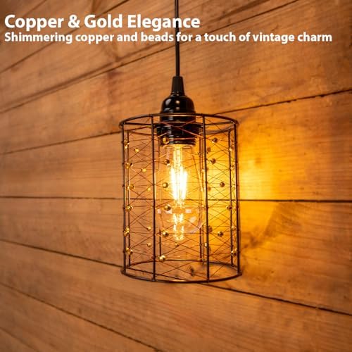 Battery Operated Hanging Outdoor Chandelier, Battery Power 5′′×6′′ Pendant Light, Gazebo Lights Outdoor, 4 AA Batteries, for Gazebo, Pergola, Porch, Patio, Indoor Outdoor Decor Lighting (2) - Image 3