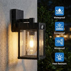 Solar Wall Lanterns Outdoor with 3 Lighting Modes & Motion Sensor, 2 Pack - Image 4