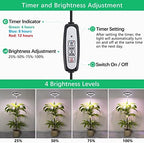 LORDEM Grow Light for Indoor Plants, Full Spectrum 6.3in Plant Light - Image 3