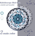 MUMTOP Hanging Bird Bath Outdoor Glass Flower Birdfeeders Garden Yard Decor - Image 3