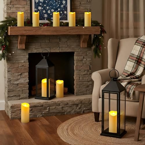 Raycare Large Outdoor Flameless Candles with Remote & Timer, Waterproof Battery Operated LED Pillar Candles, Ivory White, 4"x9", Set of 2 - Image 7
