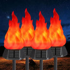 Toodour Solar Halloween Lights Outdoor, 4 Pack Solar Torch Light Waterproof - Image 6