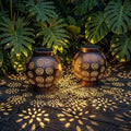 Edenseelake Dual-Lighting Mode Solar Hanging Lanterns Outdoor Waterproof, Decorative LED Lantern for Garden, Patio, Porch, Yard, Lawn, 2 Pack by Edenseelake