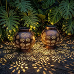 Edenseelake Dual-Lighting Mode Solar Hanging Lanterns Outdoor Waterproof, Decorative LED Lantern for Garden, Patio, Porch, Yard, Lawn, 2 Pack by Edenseelake