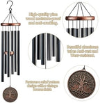 Tree of Life Wind Chimes for Outside, 32" Deep Tone Memorial Wind Chime - Image 2