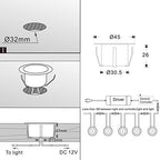 Led Deck Lights Outdoor Waterproof Low Voltage Stainless Steel 1W Outdoor Yard Garden Decoration Lamps Landscape Pathway Patio Step Stairs LED In-ground Lights Silver Border(20pcs, Warm White) - Image 4