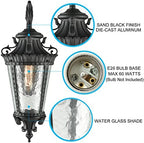 SAMTEEN Black Outdoor Wall Light Fixtures - Image 3