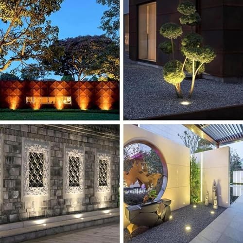 Ground LED Landscape Lamp, 12/24V Submersible Fountain Light, IP68 Waterproof Underwater Pond Spotlight, with Remote Control, for Pool Driveway Deck Yard,12v 24w - Image 7