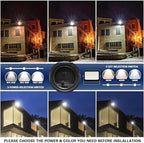 LAMPHOME LED Flood Lights Outdoor 35/60/80W and 3000/4000/5000K Adjustable 10400Lm,Dusk-to-Dawn Sensor o Dawn Flood Light for Yard, Garage, Garden,UL Listed,Includes Include Slip Fitter Mount - Image 3