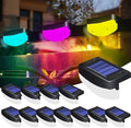 LED Solar Step Lights, 12 Pack Solar Deck Lights Outdoor IP65 Waterproof Pool Side Lighting Decor for Stairs Fence Yard Driveway Pathway Yard Backyard, RGB Color Changing by TTiiLoe