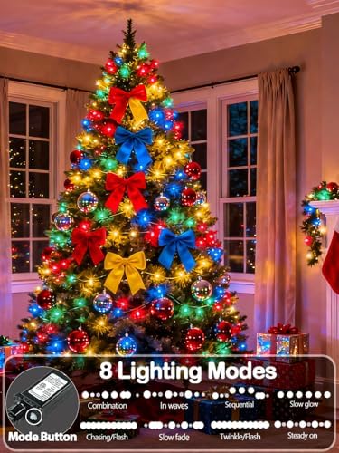 330FT 1000 LED Christmas Lights String Indoor Outdoor Waterproof Multicolor - Image 2
