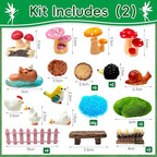 114 Pcs Miniature Fairy Garden Accessories Kit Resin Elves Animal Figurines Decor Micro Landscape Ornaments for DIY Micro Dollhouse - Image 3