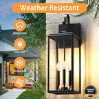 24" Extra Large Outdoor Wall Light 2 Packs, Exterior Lighting Fixtures - Image 5