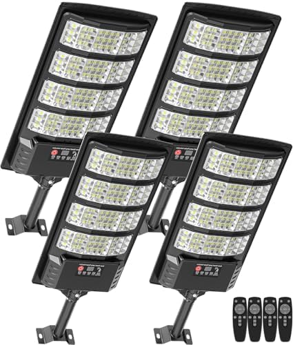 Solar Security Lights Outdoor, 4 Pack with Motion Sensor by Vipzon