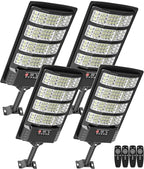 Solar Security Lights Outdoor, 4 Pack with Motion Sensor by Vipzon