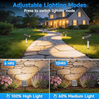 Solar Lights Outdoor with Ambient Light Column&Adjustable Aperture 4 Pack | - Image 4