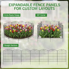 Garden Fence, 32in (H) x24ft (L) Garden Fencing Animal Barrier, 12 Panels - Image 4