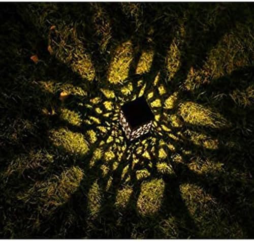 6Pcs Solar Stake Lights, Waterproof Black Plastic Pathway Ground Plug - Image 3