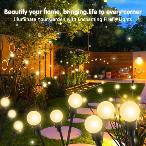 6 Pack Solar Firefly Lights Outdoor, 8 Mode Adjustable Height Swaying, IP65 - Image 5